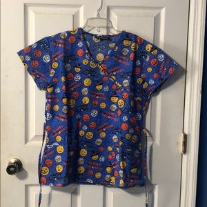 Halloween scrub top